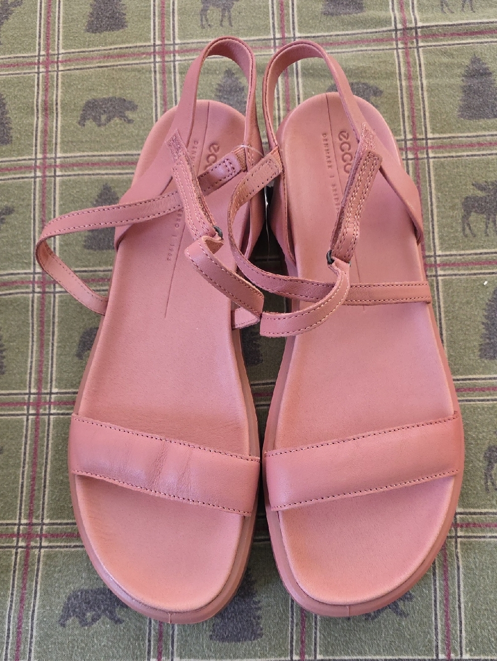 Ecco Women’s Mauve Leather Slingback Sandals